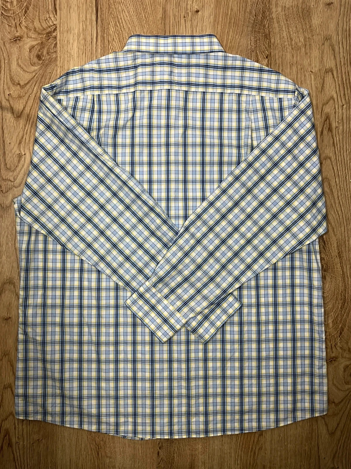 Chemise Tommy Hilfiger Taille 18 34-35 Prepy Coton Bleu Jaune Carreaux – photo 5